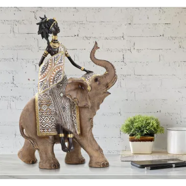 MASAI TRIBAL C/SŁOŃ 22,5 12 32,5 cm